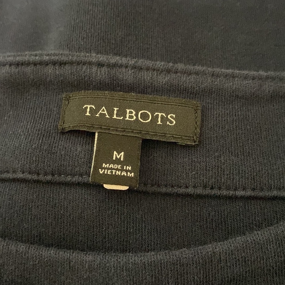 Talbots Knit Navy Sheath Dress Sz M - Picture 5 of 5